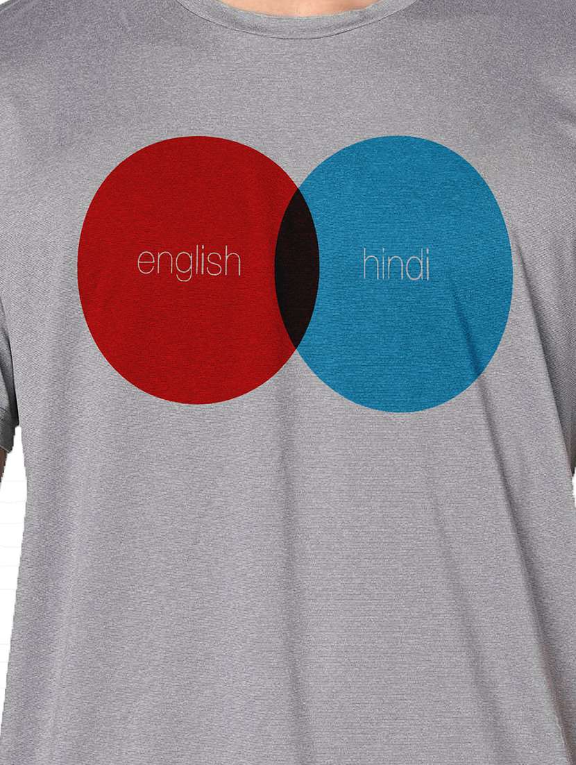 men grey round neck regular fit t-shirt - 21842260 -  Standard Image - 3