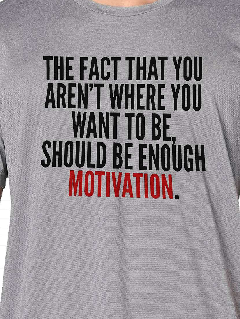 men grey round neck regular fit t-shirt - 21842263 -  Standard Image - 3