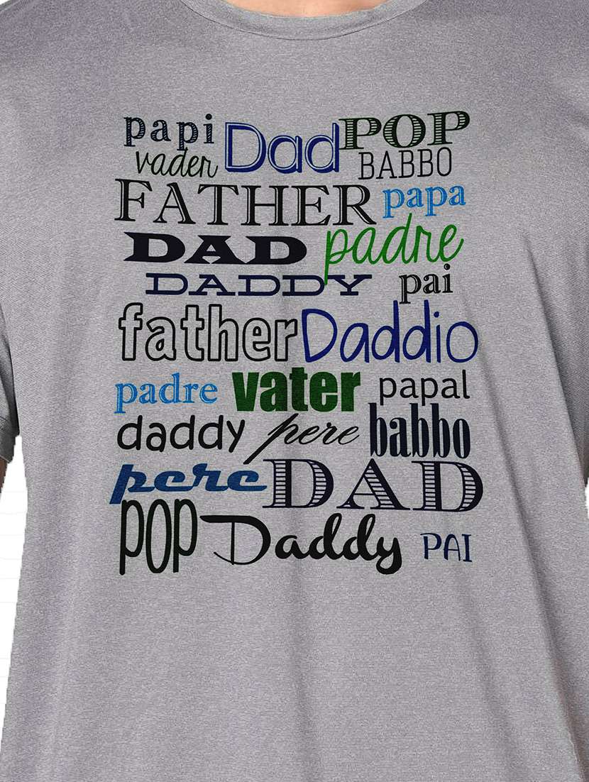 men grey round neck regular fit t-shirt - 21842275 -  Standard Image - 3