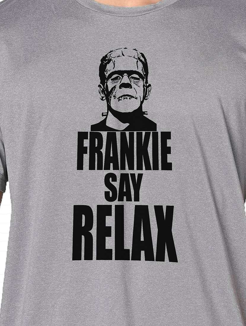 men grey round neck regular fit t-shirt - 21842301 -  Standard Image - 3