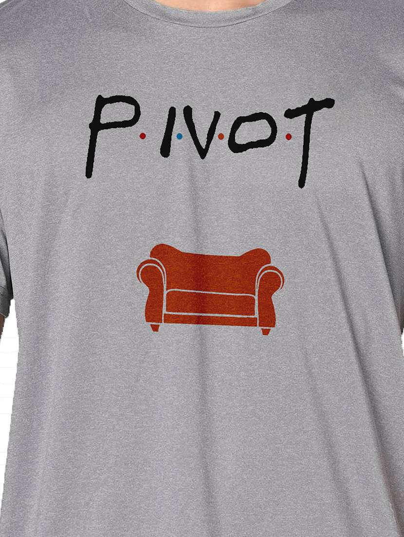 men grey round neck regular fit t-shirt - 21842335 -  Standard Image - 3