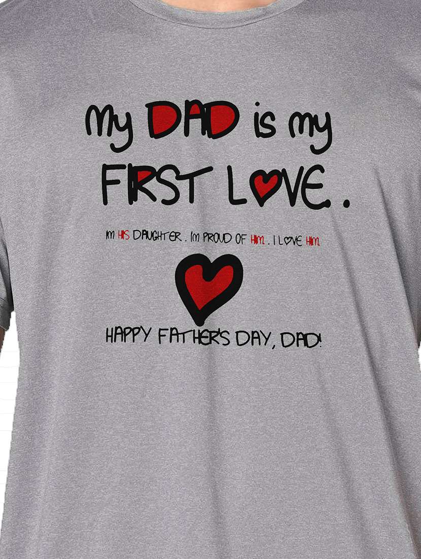 men grey round neck regular fit t-shirt - 21842428 -  Standard Image - 3