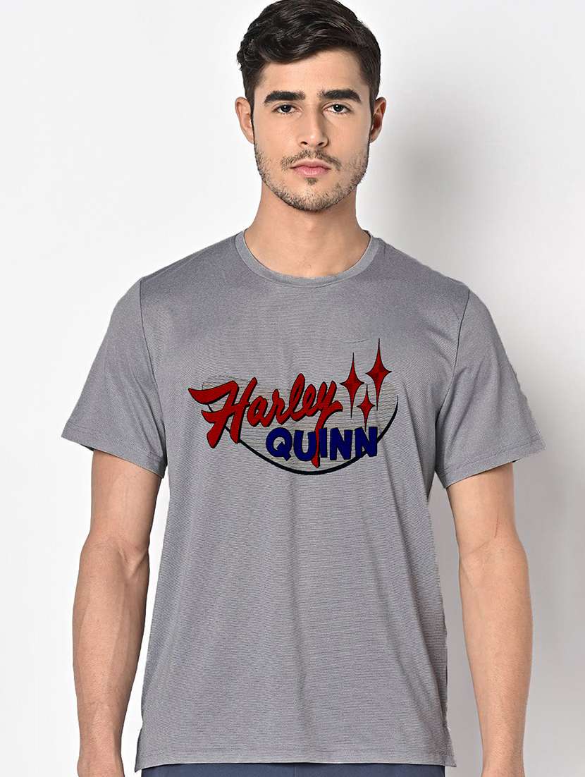 men grey round neck regular fit t-shirt - 21842439 -  Zoom Image - 0