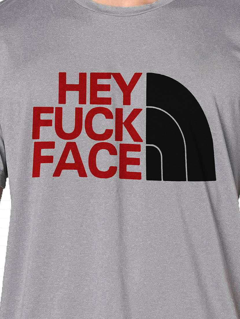 men grey round neck regular fit t-shirt - 21842448 - Standard Image - 3