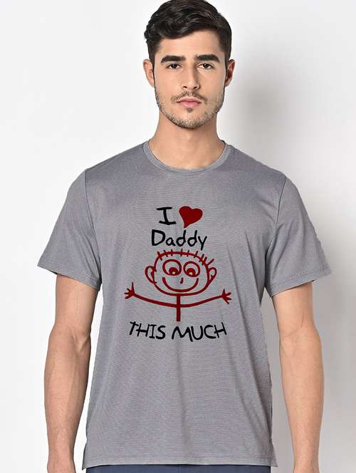men grey round neck regular fit t-shirt - 21842488 -  Standard Image - 0