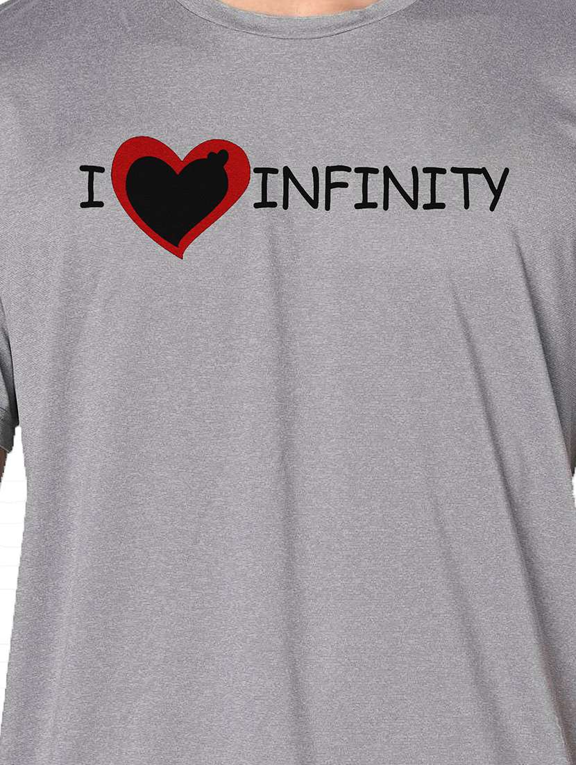 men grey round neck regular fit t-shirt - 21842490 - Standard Image - 3