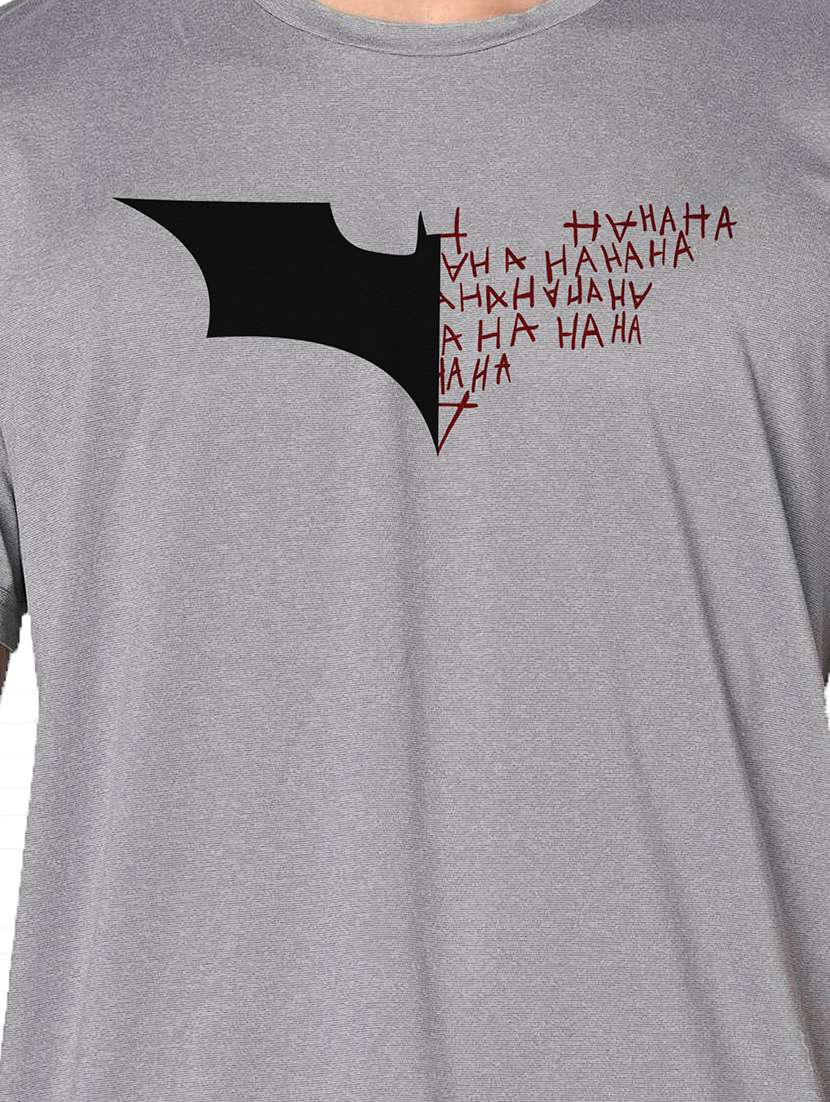 men grey round neck regular fit t-shirt - 21842493 - Standard Image - 3