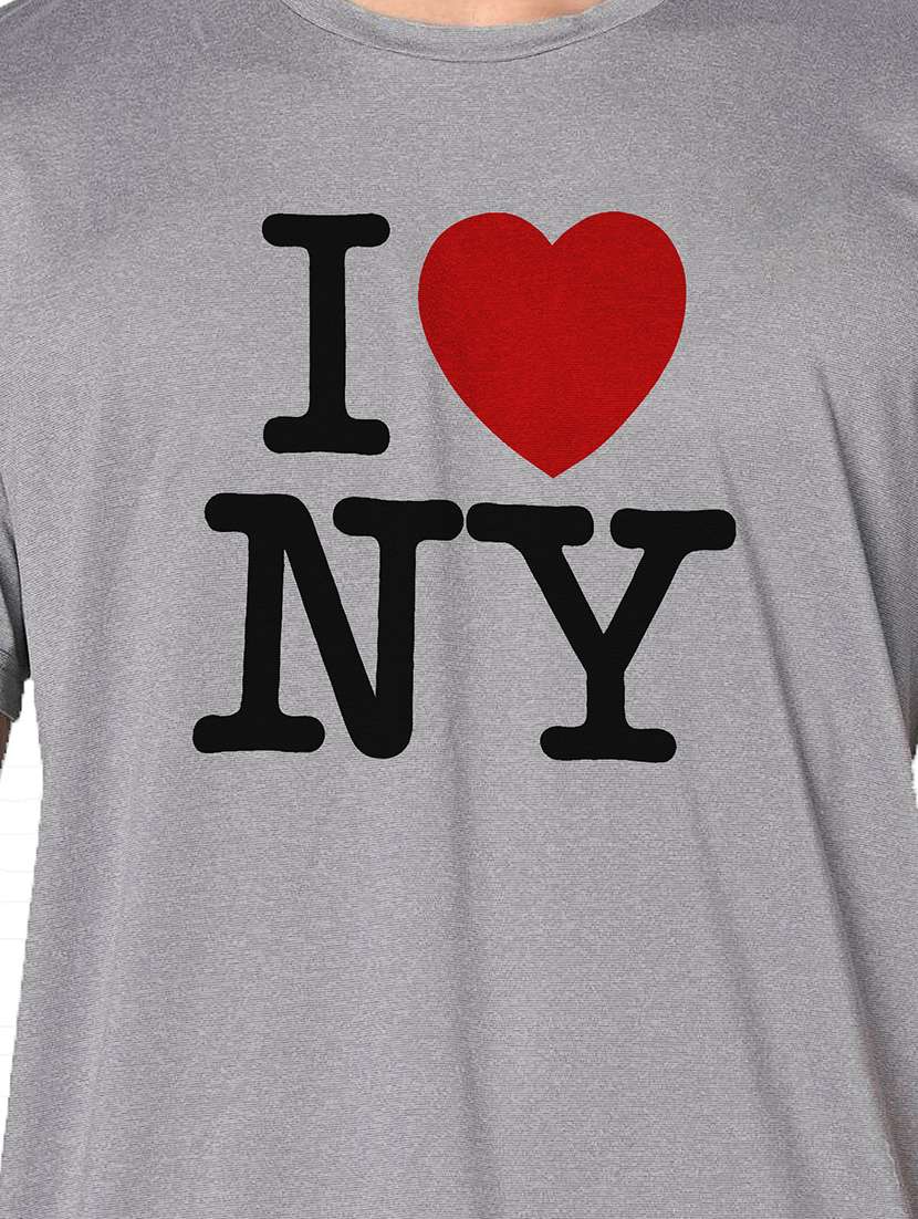 men grey round neck regular fit t-shirt - 21842496 -  Standard Image - 3