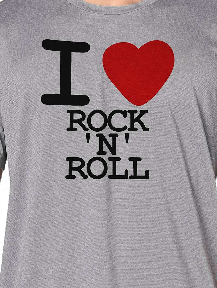 men grey round neck regular fit t-shirt - 21842498 -  Standard Image - 3