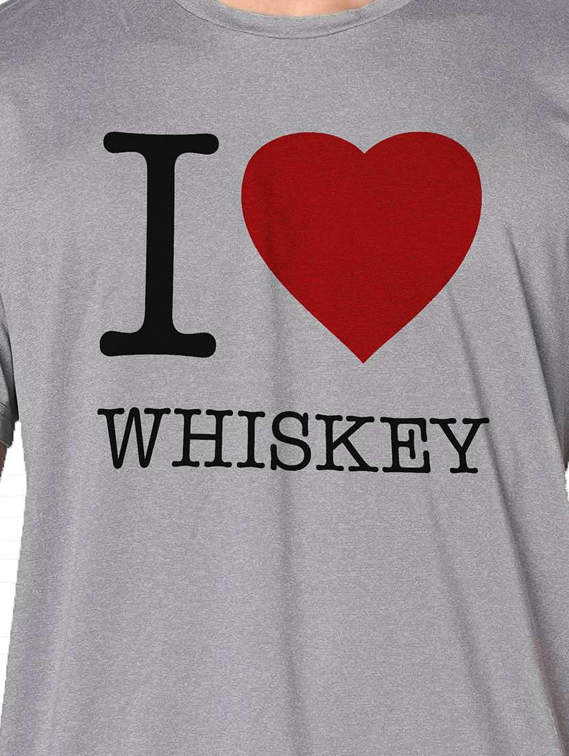 men grey round neck regular fit t-shirt - 21842499 -  Standard Image - 3