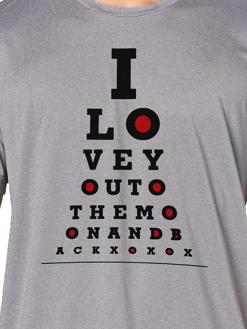 men grey round neck regular fit t-shirt - 21842501 -  Standard Image - 3