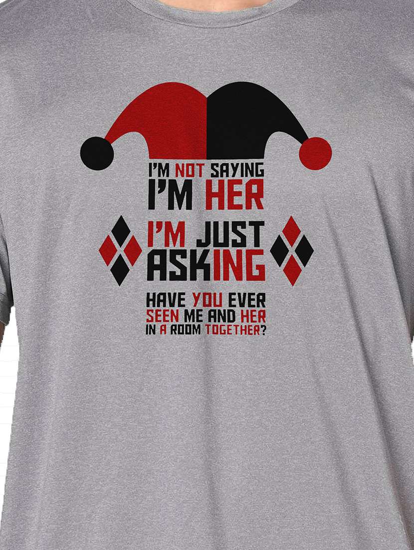 men grey round neck regular fit t-shirt - 21842517 -  Standard Image - 3