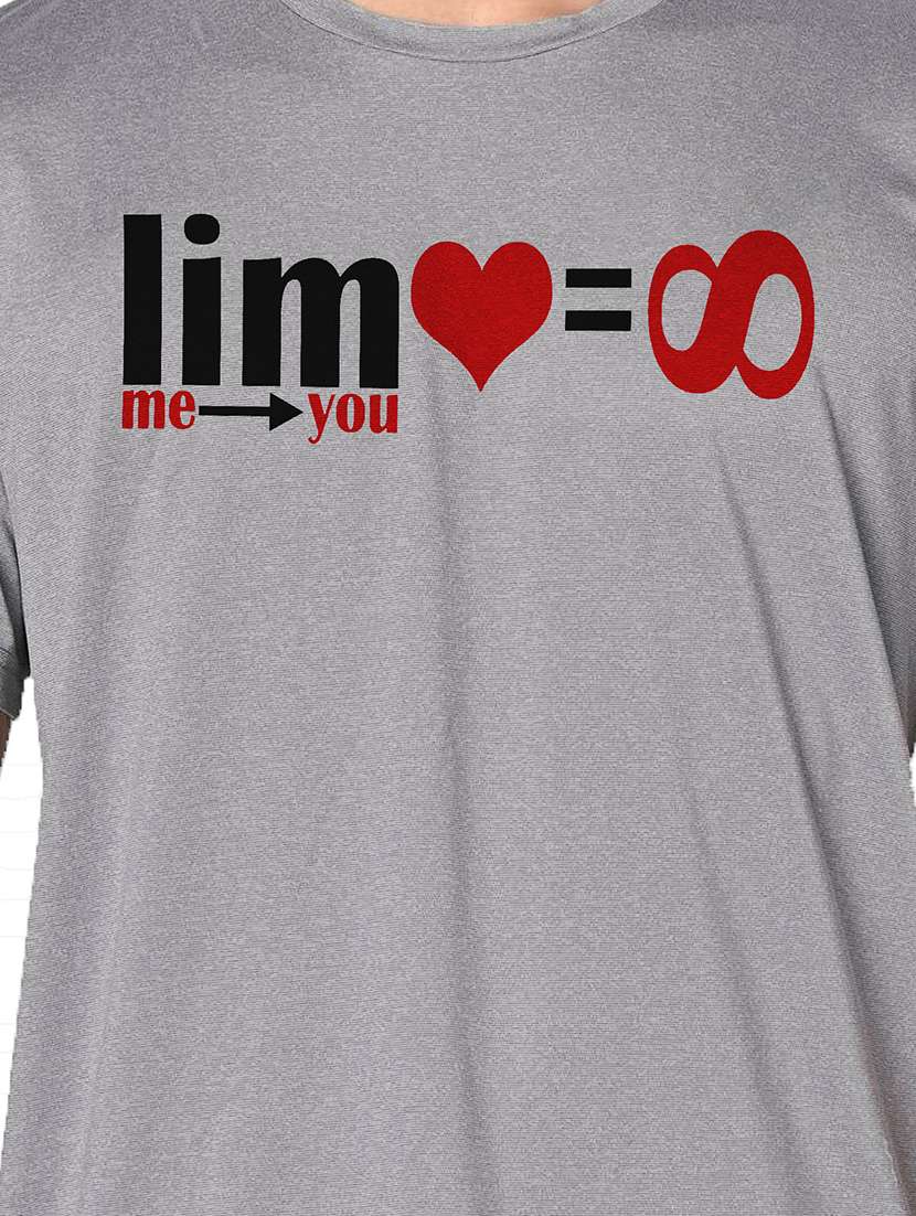 men grey round neck regular fit t-shirt - 21842527 -  Standard Image - 3