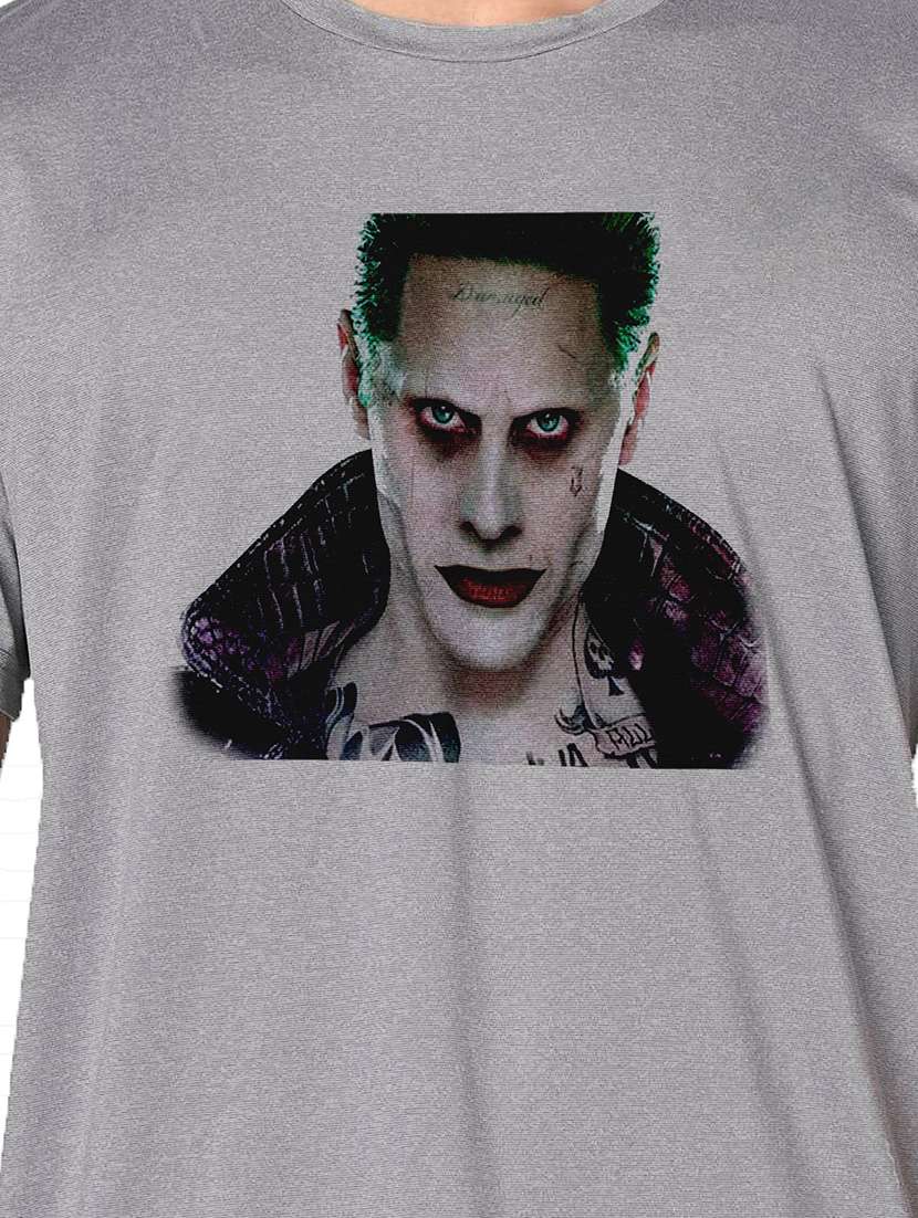 men grey round neck regular fit t-shirt - 21842535 -  Standard Image - 3