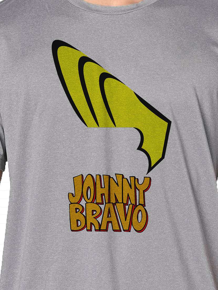 men grey round neck regular fit t-shirt - 21842540 -  Standard Image - 3