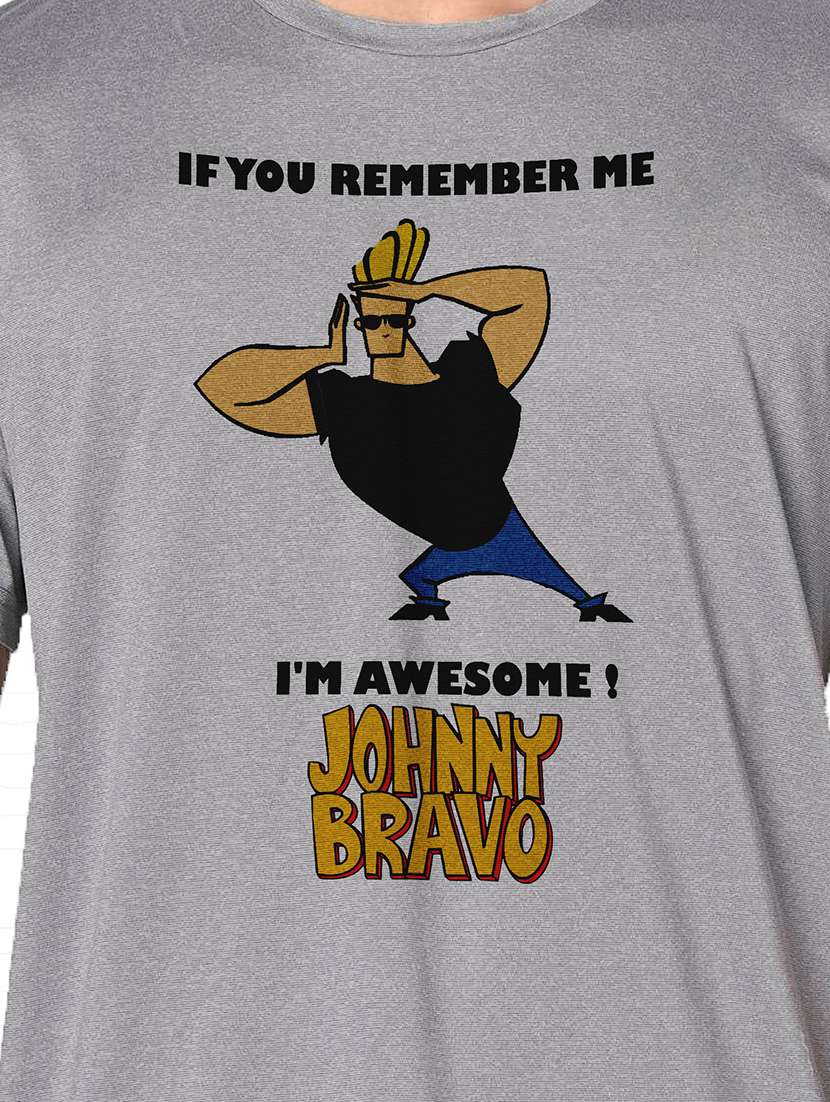 men grey round neck regular fit t-shirt - 21842543 -  Standard Image - 3