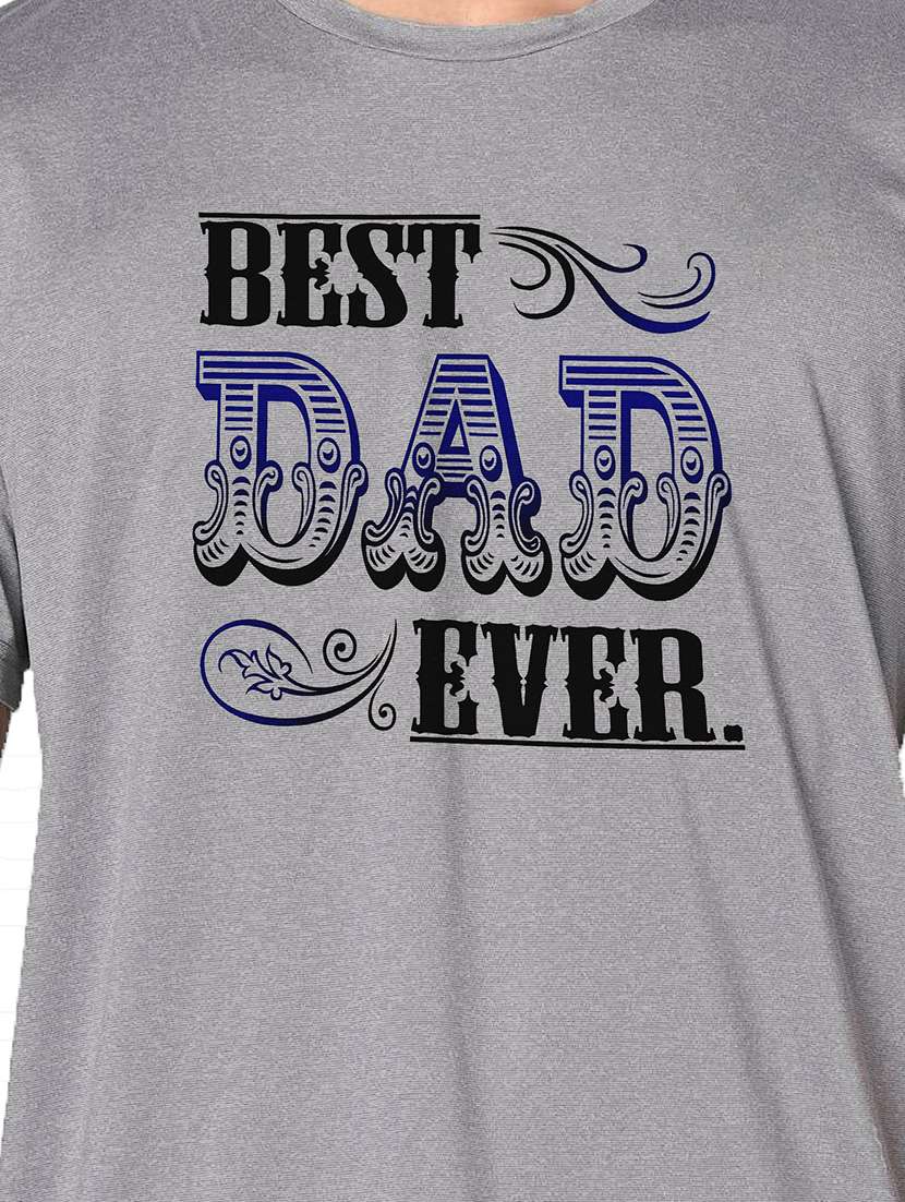 men grey round neck regular fit t-shirt - 21842614 -  Standard Image - 3