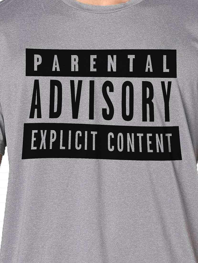 men grey round neck regular fit t-shirt - 21842649 -  Standard Image - 3