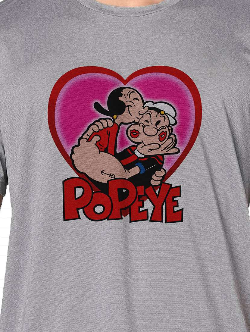 men grey round neck regular fit t-shirt - 21842664 -  Standard Image - 3