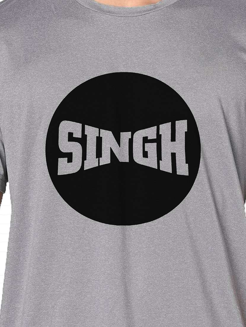 men grey round neck regular fit t-shirt - 21842700 -  Standard Image - 3
