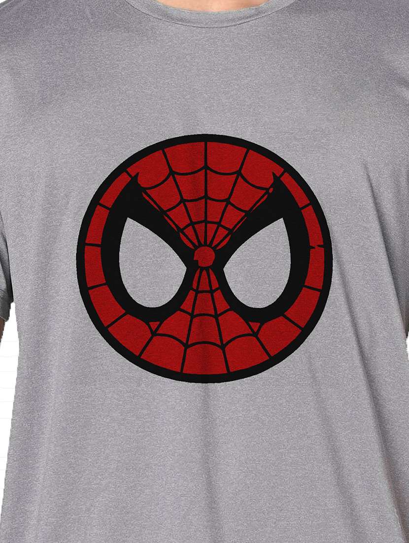 men grey round neck regular fit t-shirt - 21842711 -  Standard Image - 3