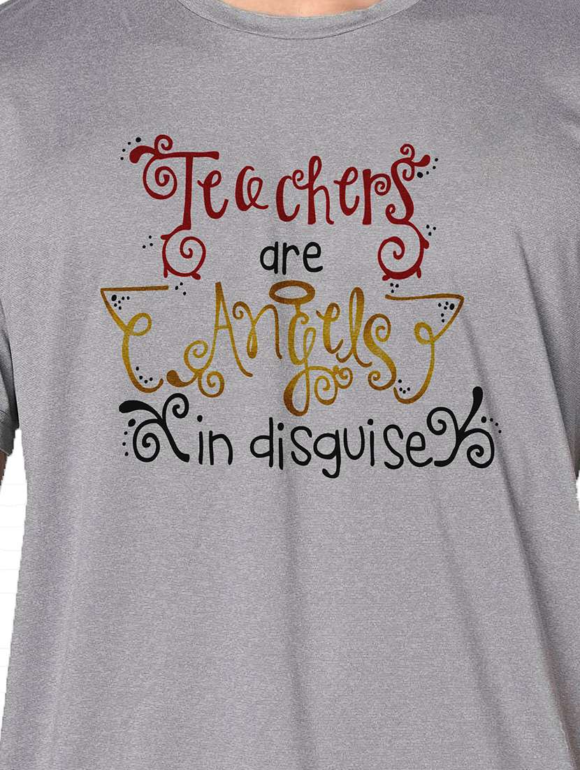 men grey round neck regular fit t-shirt - 21842738 -  Standard Image - 3