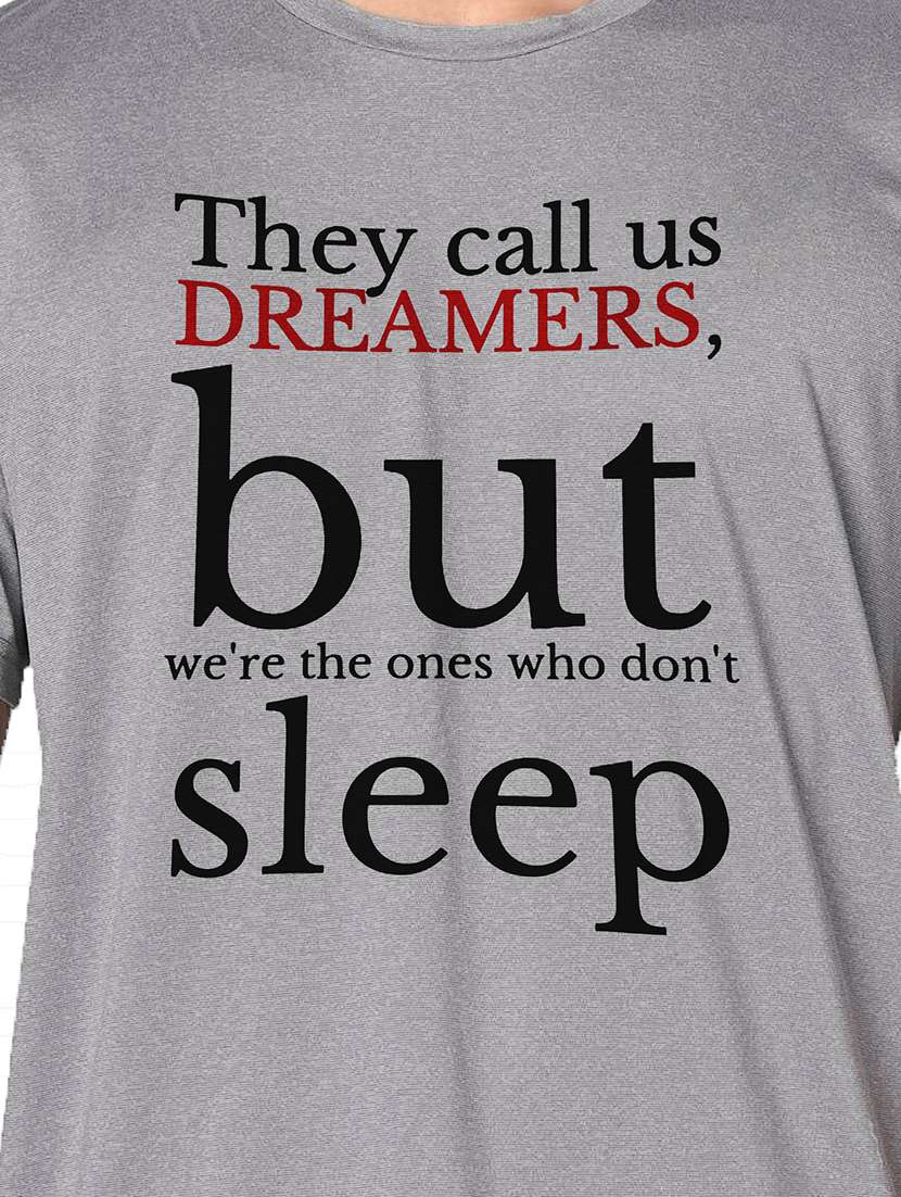 men grey round neck regular fit t-shirt - 21842764 -  Standard Image - 3