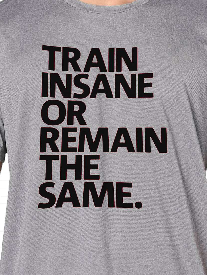 men grey round neck regular fit t-shirt - 21842776 -  Standard Image - 3