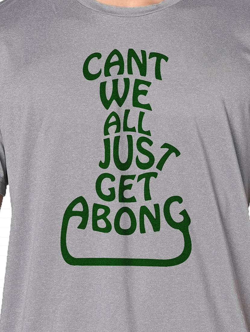 men grey round neck regular fit t-shirt - 21842790 -  Standard Image - 3