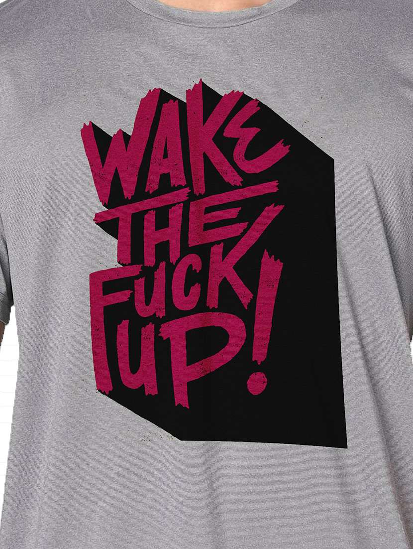 men grey round neck regular fit t-shirt - 21842795 -  Standard Image - 3