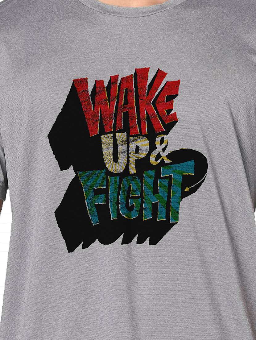 men grey round neck regular fit t-shirt - 21842796 -  Standard Image - 3