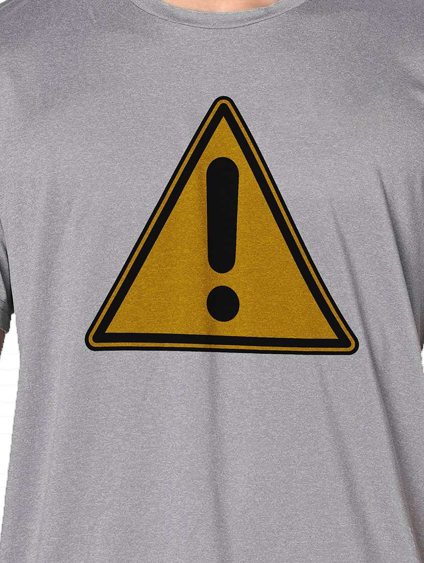 men grey round neck regular fit t-shirt - 21842799 - Standard Image - 3