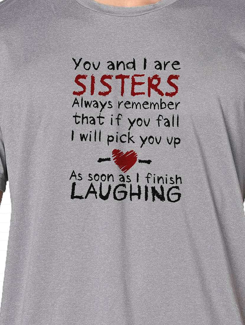 men grey round neck regular fit t-shirt - 21842819 -  Standard Image - 3