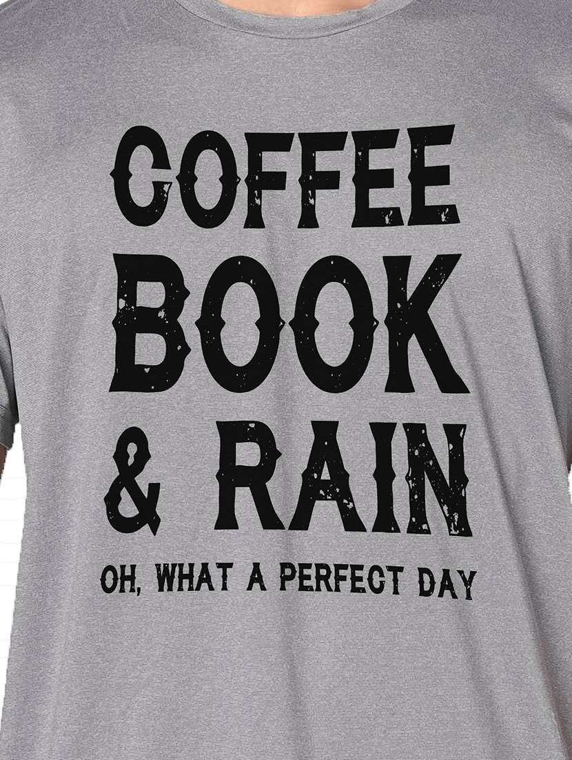 men grey round neck regular fit t-shirt - 21842844 -  Standard Image - 3