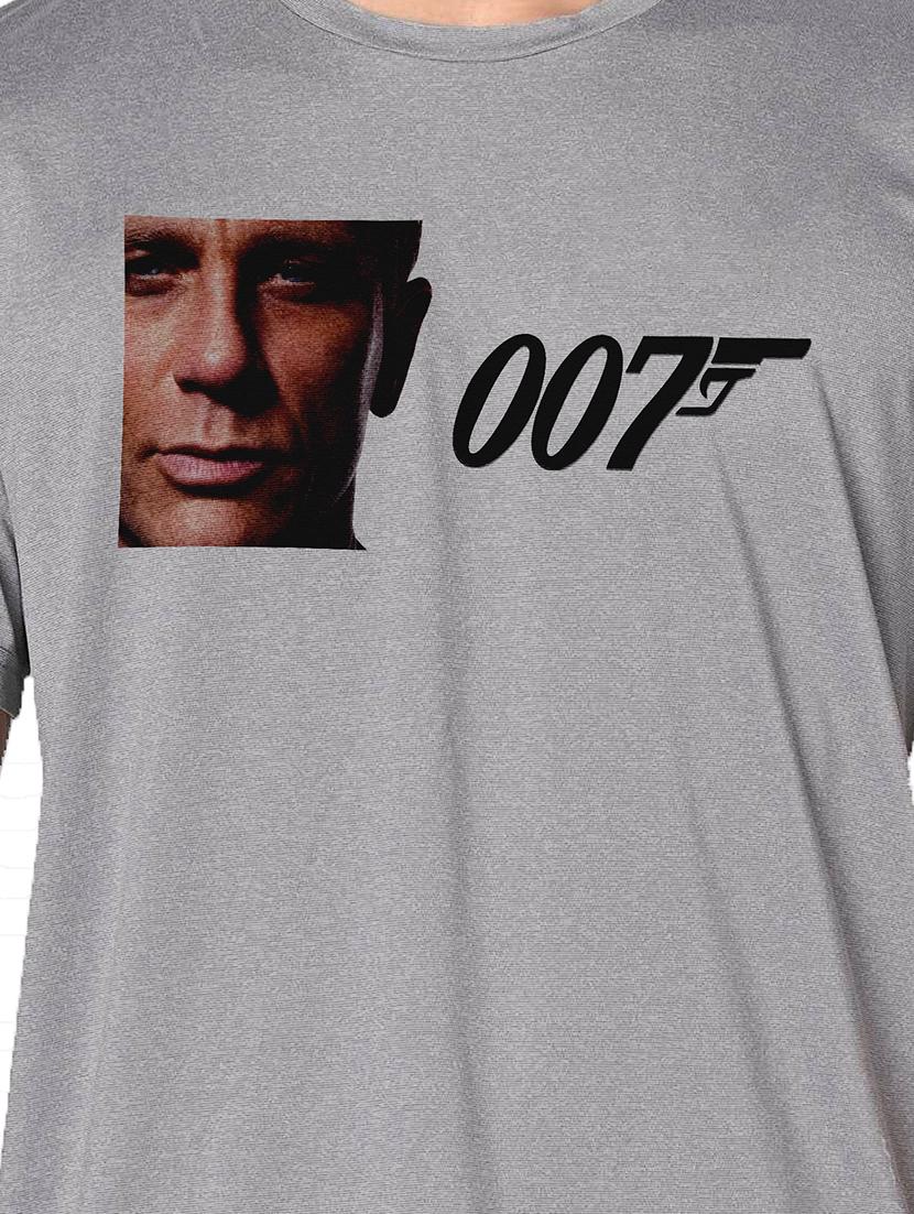 men grey round neck regular fit t-shirt - 21842856 - Standard Image - 3