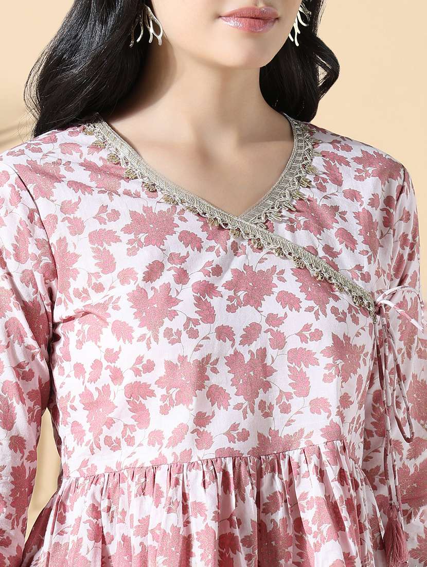 women three quarter sleeve kurta sharar with dupatta set - 21842954 -  Standard Image - 5