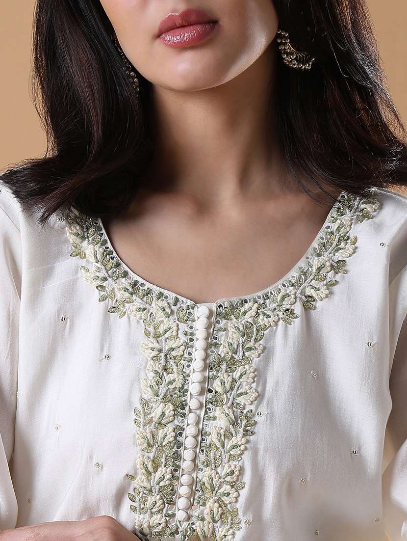 women three quarter sleeve kurta pant with dupatta set - 21842970 -  Standard Image - 5