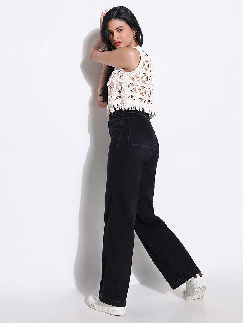women sleeveless crochet crop top - 21843013 - Standard Image - 5