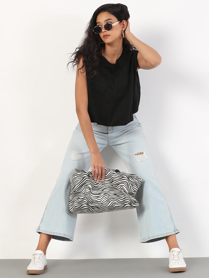 women solid sleeveless blouson top - 21843040 - Standard Image - 5