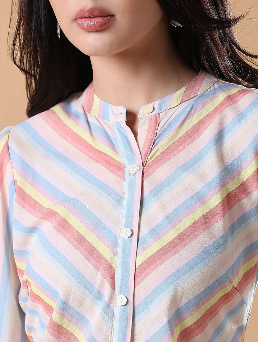 women printed shirt and trouser co-ord set - 21843051 -  Standard Image - 5