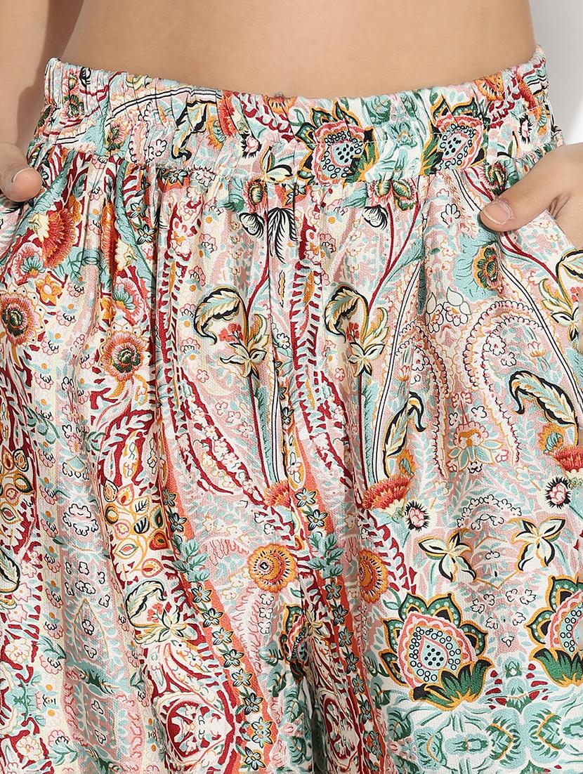 women printed shirt and trouser co-ord set - 21843088 - Standard Image - 5