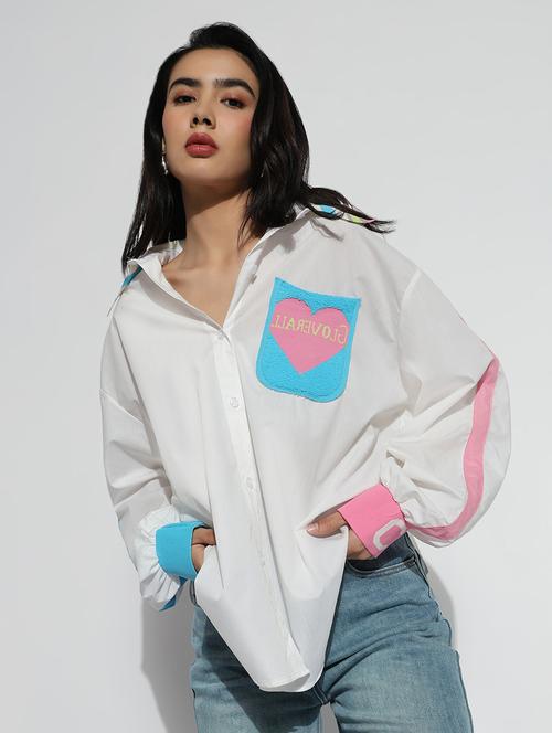 white cotton regular shirt - 21843100 - Standard Image - 0