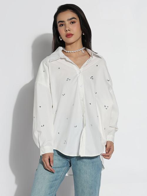 white cotton regular shirt - 21843106 -  Standard Image - 0