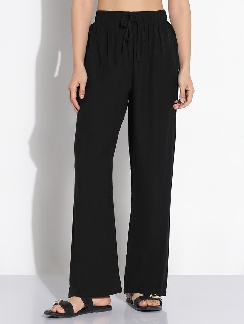 black cotton trousers - 21843148 - Zoom Image - 0