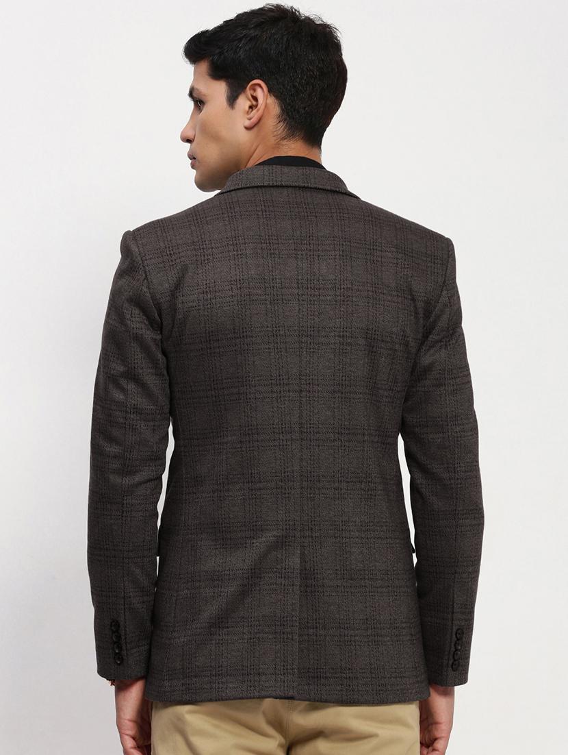 men lapel collar single breasted casual blazer - 21843177 - Standard Image - 3