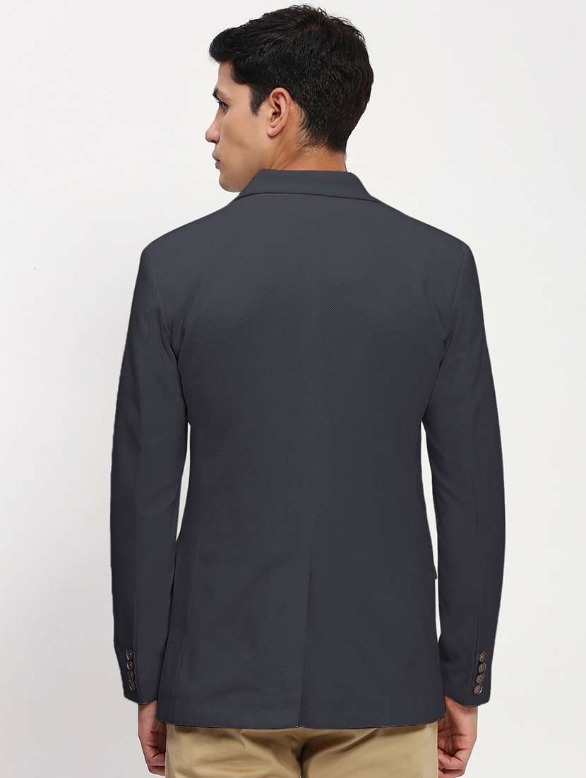 men lapel collar single breasted casual blazer - 21843178 -  Standard Image - 3