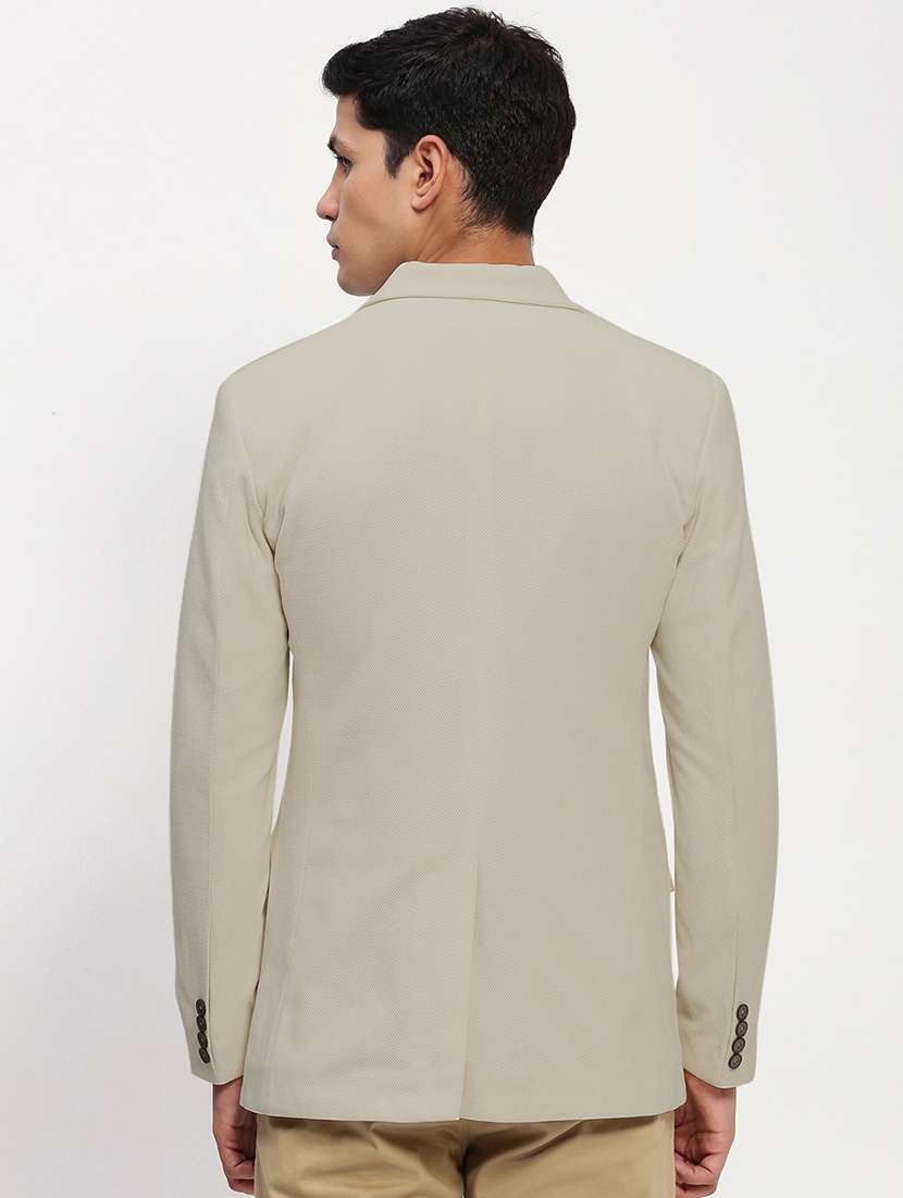 men lapel collar single breasted casual blazer - 21843179 -  Standard Image - 3