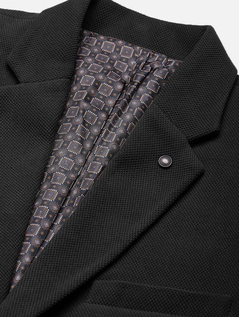 men lapel collar single breasted casual blazer - 21843181 -  Standard Image - 5