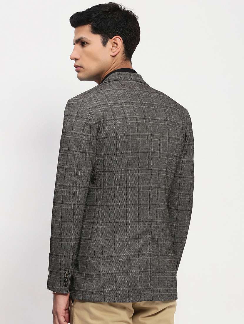 men lapel collar single breasted casual blazer - 21843184 - Standard Image - 3