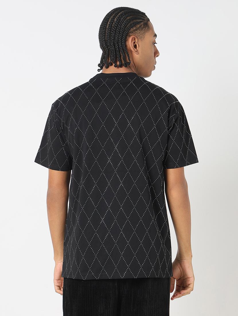 men all over print round neck regular fit t-shirt - 21843264 - Standard Image - 3